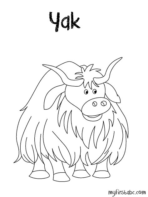 Yak Coloring Pages Coloring Home
