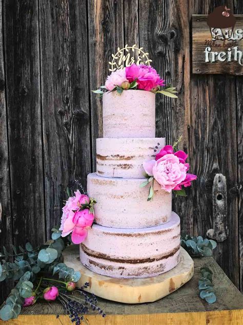 2d toppers are the cherry on the top ennas' cake design style! Lavendel Naked Cake Hochzeitstorte [Tutorial und Rezepte ...
