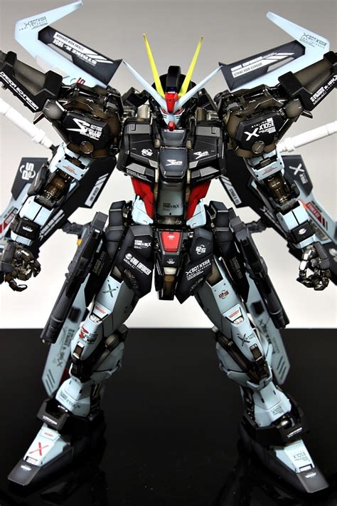 Gundam Guy Pg 160 Gat X105e Strike Noir Gundam Custom Build