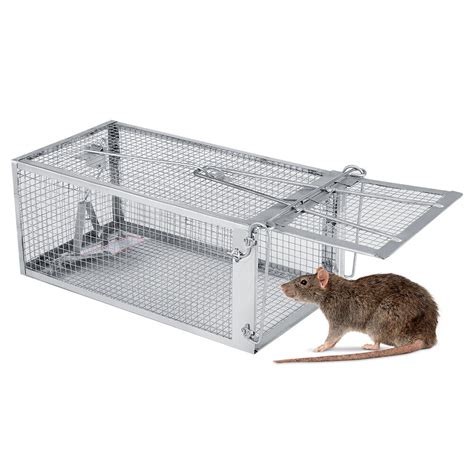 2x Multi Live Catch Mouse Mice Rat Trap Cage Mesh Wire Humane Indoor