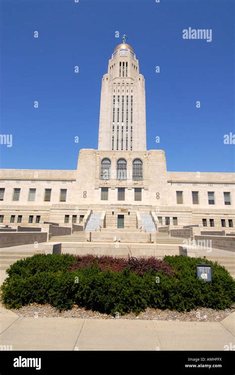 The State Capitol Building Lincoln Nebraska Ne Stock Photo Alamy