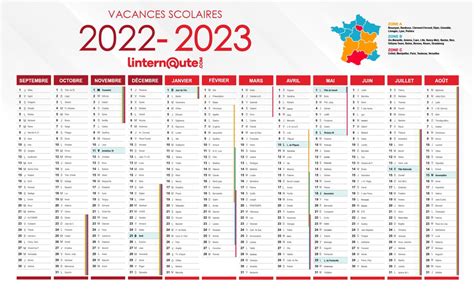 Vacances scolaires 2023 : les dates par zone, le calendrier 2022-2023