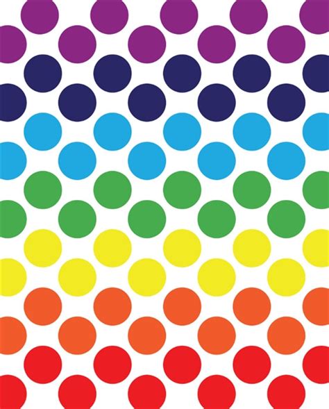Rainbow Polka Dot Background Clip Art Library