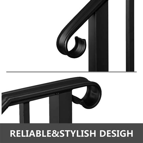 Salonmore Handrail Picket 2 Fits 2 Or 3 Steps Matte Black Stair Rail
