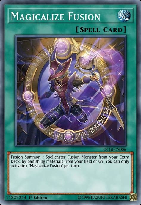 Magicalize Fusion Yugioh Cards Yugioh Dark Magician Cards