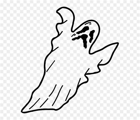 Scary Spooky Halloween Flying Floating Scary Ghost Outline Free