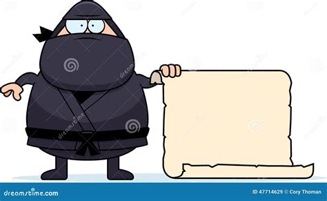 Cartoon Ninja Sign Stock Vector Illustration Of Vector 47714629
