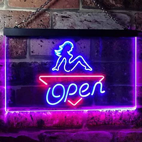 Sexy Girl Open Dual Led Neon Light Sign Sexy Girl Open Dual Led Neon