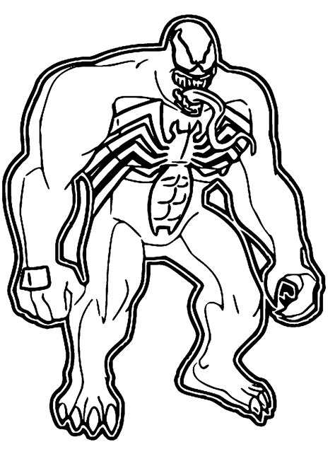 Venom Spiderman Coloring Coloring Pages