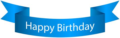 Blue Happy Birthday Png Free Logo Image