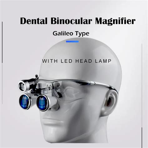 2 5x 3 0x Dental Loupes Surgical Magnifying Glasses Head Light Packed Aluminium Box Set Silver 