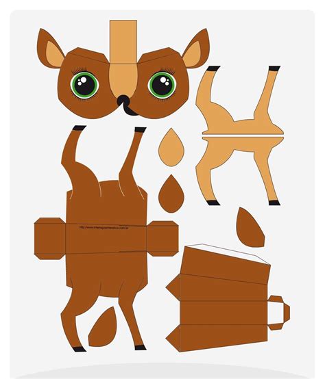 Love is war) built papercraft. Chip Papercraft Tiere : Pin By Sabine Kastner On Bambi ...