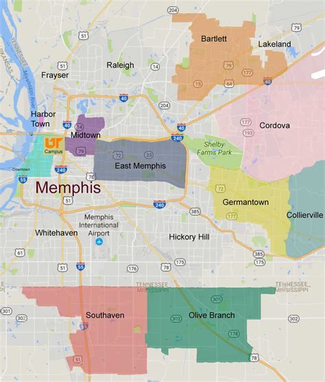 26 Map Of Memphis Tennessee Maps Online For You