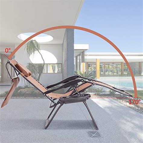 Goplus Zero Gravity Chairs X Large Folding Lounge Lawn Chair Wcanopy Shade And Cup Holder