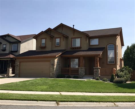 Rustic hickory unveils deep, rich browns, cinnamons and reds to give a rustic, timeless appearance to any roofline. This house in Erie is roofed with Hickory shingles from ...