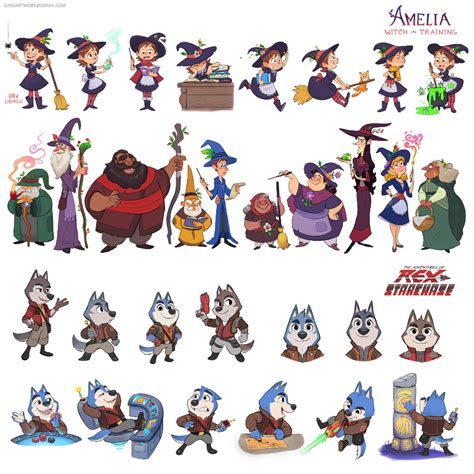 Artstation Character Line Ups Luigi Lucarelli Cartoon Character