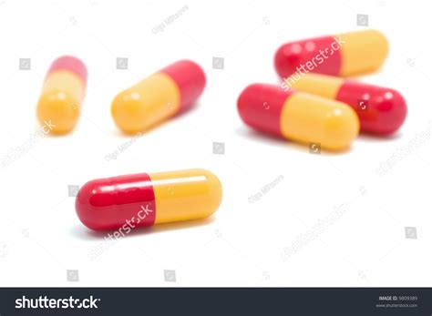Red And Yellow Capsule Pills Stock Photo 9809389 Shutterstock