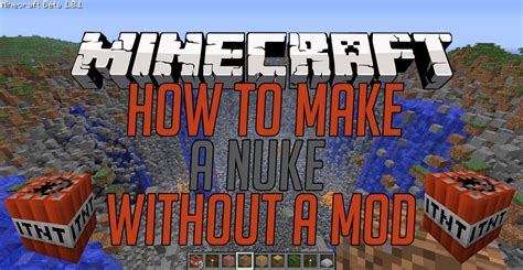 How To Make Nuke In Minecraft Fun Easy Youtube