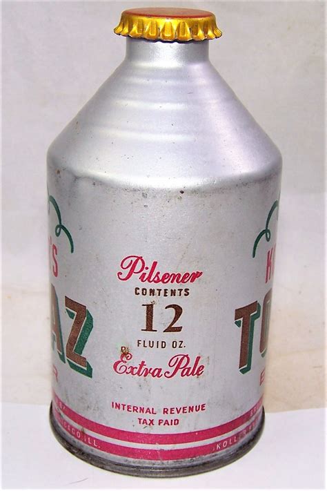 lot detail koller s topaz crowntainer beer can irtp