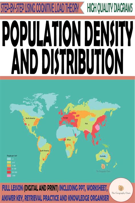 Population Density And Distribution Geography Social Studies Print