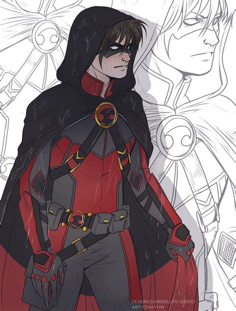 fan art for absolute 0zero red robin redesign i simply love it ♥ marvel vs marvel dc comics