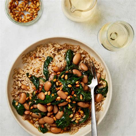 Meera Sodhas Vegan Recipe For Spinach And Butter Bean Stew With Toasted Pine Nuts The New