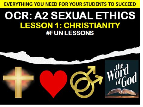 Sexual Ethics Christianity Teaching Resources