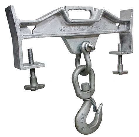 Grainger Approved Double Fork Single Swivel Hook Zinc Plated Cast