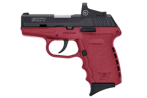 Sccy Cpx 2 9mm Pistol With Crimson Frame And Red Dot Sportsmans