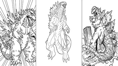 Desenhos Para Imprimir Do Godzilla