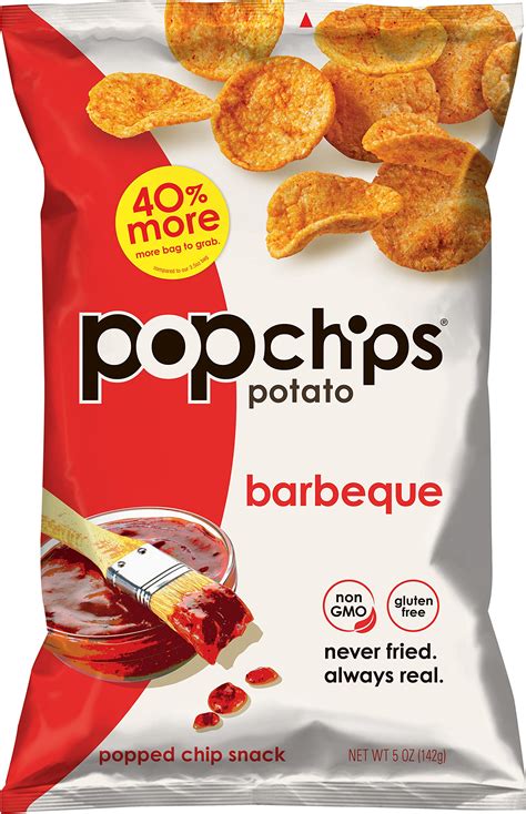 Never fried, not baked & always real our popped potato chips have all the flavor & only half the fat of leading fried potato chip brands. Amazon.com: Popchips Potato Chips, Sea Salt Potato Chips ...