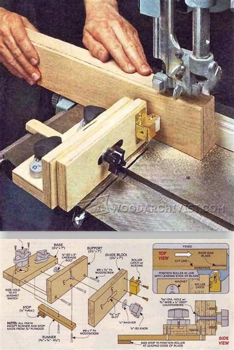 Diy Bandsaw Resaw Jig Band Saw Tips Jigs And Fixtures