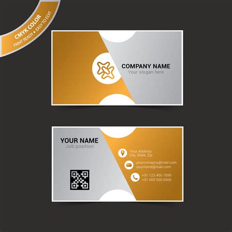 Business Card Template Illustrator Free Vector