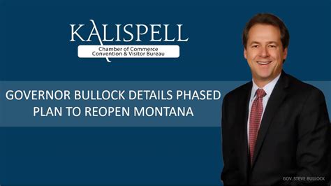 Governor Bullock Webinar Details Phased Approach For Reopening Montana Youtube