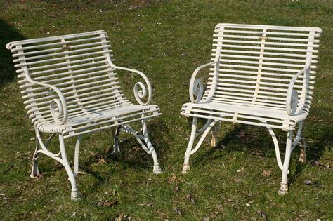 To make the most out of your deck or backyard, outdoor furniture is a must. French Wrought Iron Garden Chairs with Armrests, 1990s ...