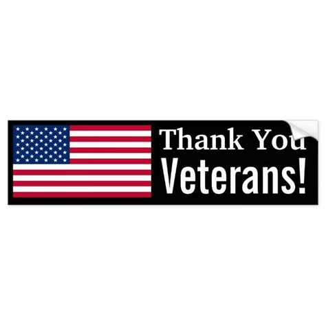 thank you veterans bumper sticker thank you veteran bumper stickers veteran