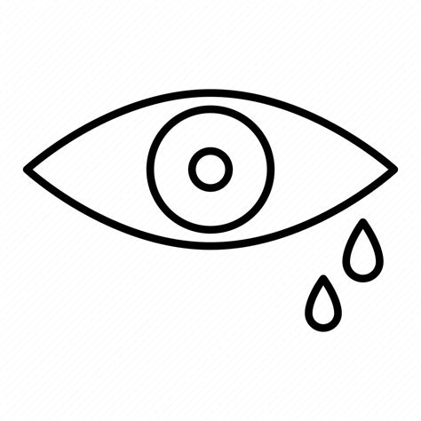 Crying Eye Tears Weeping Icon Download On Iconfinder