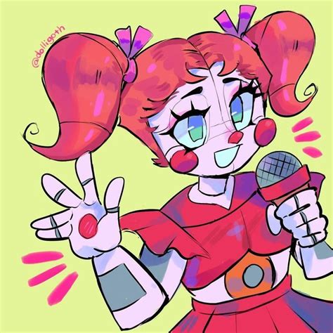 A Drawing Of A Girl With Pink Hair Holding A Microphone And Giving The Peace Sign