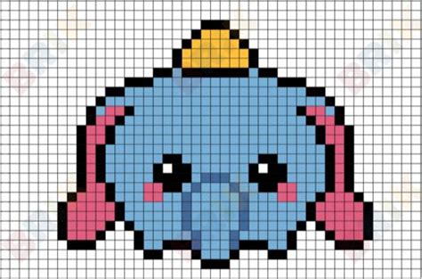 Papillon facile en pixel art. Dumbo Pixel Art | Pixel art, Pixel art grid, Anime pixel art