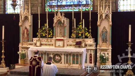 Low Mass Saturday April 25 Assumption Chapel St Marys Ks Youtube