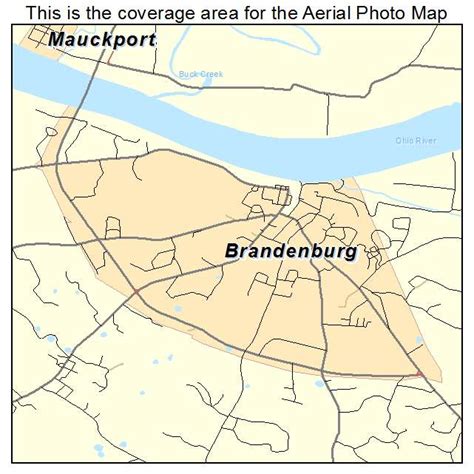 Aerial Photography Map Of Brandenburg Ky Kentucky