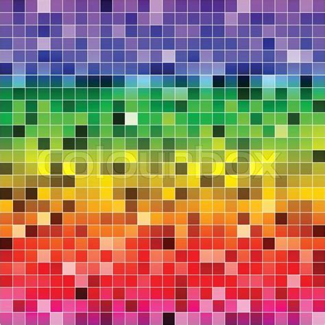 Abstract Digital Colorful Pixels Stock Vector Colourbox