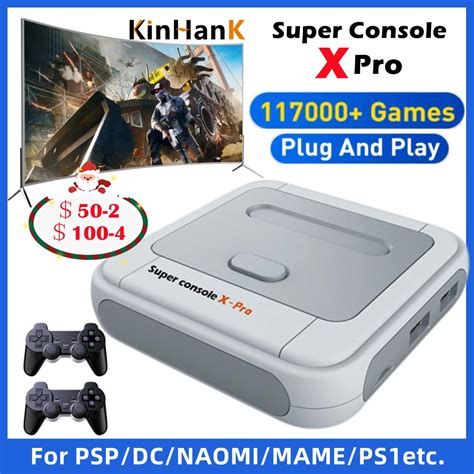 Kinhank Super Console X Pro Video Game Consoles With 50 Emulators For