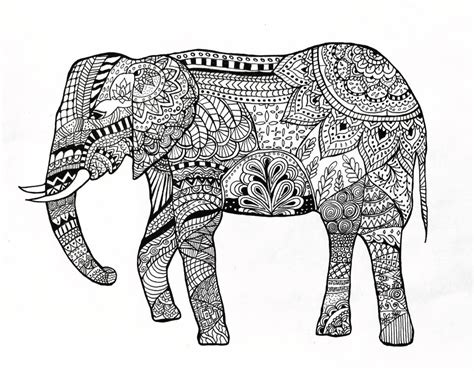 Elephant Zentangle By Nightingale963 On Deviantart