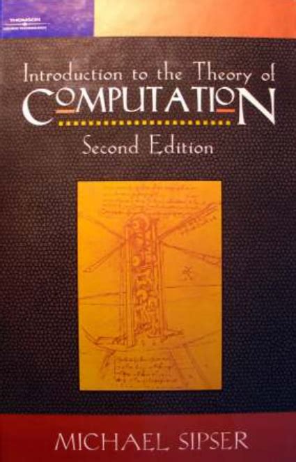 Introduction To The Theory Of Computation By Michael Sipser Second
