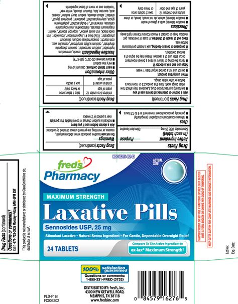 Laxative Pills Maximum Strength Sennosides Tablet