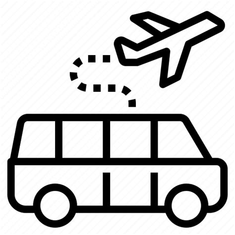 Airport Car Shuttle Transportation Icon Download On Iconfinder