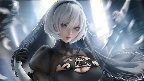 Nier Automata 2B 4K Wallpapers Wallpaper 1 Source For Free Awesome