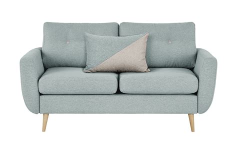 Hier bitte ich ein sofa mit schlaffunktion, licht und bettkasten. finya Kleines Retro-Sofa 2-sitzig Harris Breite: 161 cm ...