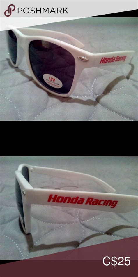 Reason for it going back is i was getting a lot of hassle locally from. Cool HONDA RACING SUNGLASSES 🚗 white frames BUY😎 Hey ...